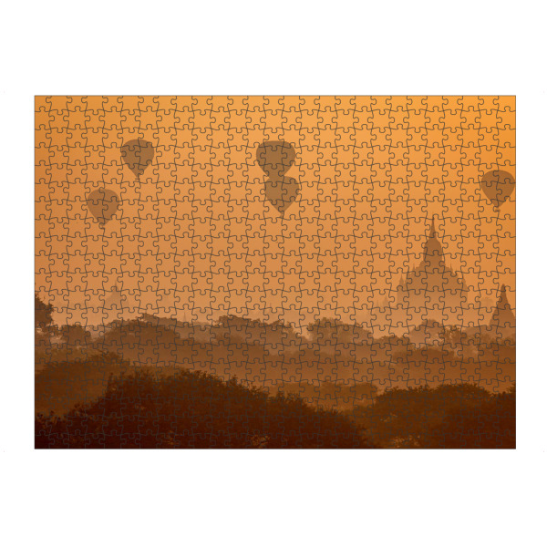 Puzzle Ravensburger "Heißluftballons bei Bagan" artboxONE - Natur,Reise,Reise / Asien