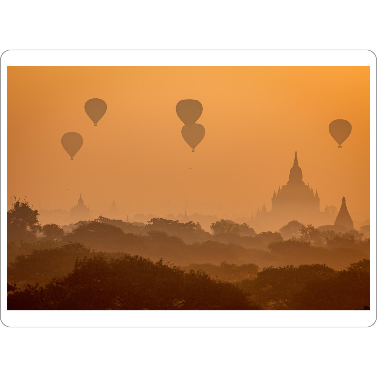 Tischset "Heißluftballons bei Bagan" artboxONE - Natur,Reise,Reise / Asien