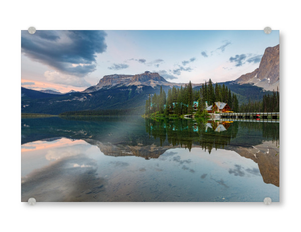 Acrylglasbild "Emerald See in Kanada" artboxONE - Natur,Reise - Kanada,Rocky mountains,Bergsee,Lake emerald,Natur,Landschaft