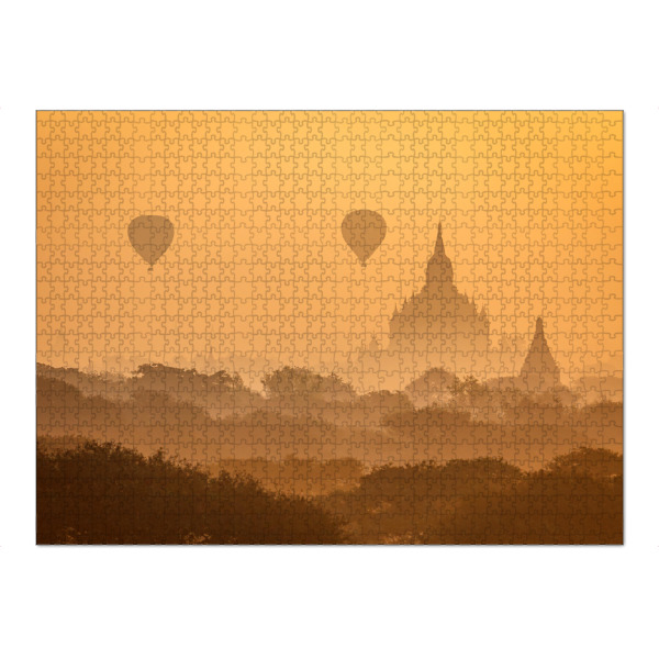 Puzzle Ravensburger "Heißluftballons über Bagan" artboxONE - Natur,Reise,Reise / Asien