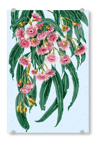 Acrylglasbild "Die Blüte eines goldenen Geistes" artboxONE - Floral