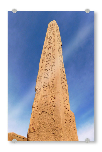 Acrylglasbild "Obelisk, Karnak" artboxONE - Reise,Architektur,Reise / Afrika,Reise / Länder