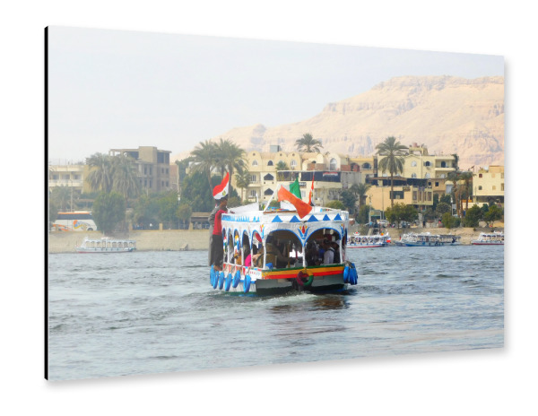 Alu-Dibond "Der Nil bei Luxor" 30x20 cm artboxONE