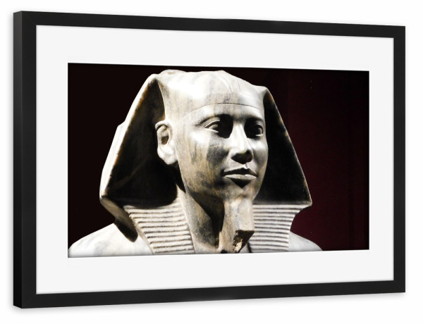Poster mit Rahmen schwarz "Statue Ramses" artboxONE - Reise,Reise / Afrika,Reise / Länder - Ramses,Ii,Büste,Staute,ägypten,Pharao,Antike,Altertum