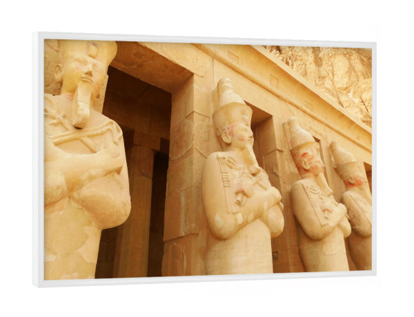 Poster mit weißem Rahmen "Der Tempel der Hapschetsut" artboxONE - Reise,Architektur,Reise / Afrika,Reise / Länder