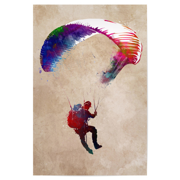 Poster 30x20 cm "Fallschirmjägersportart B" artboxONE - Sport - Fallschirmjäger,Fallschirmjäger,Fallschirm,Sport