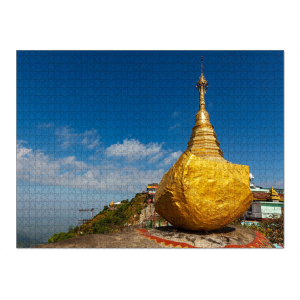 Puzzle Ravensburger "Der Goldene Felsen in Myanmar" artboxONE - Architektur,Reise / Asien
