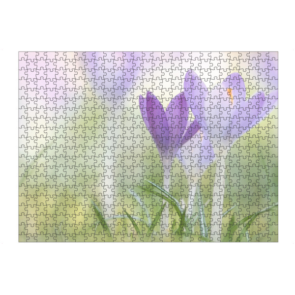 Puzzle Ravensburger "Frühlingsblume" artboxONE - Natur,Floral - Krokus,Frühling,Spring,Springtime,Frühjahr,Jahreszeit,Blume,Blüte - Bild krokus