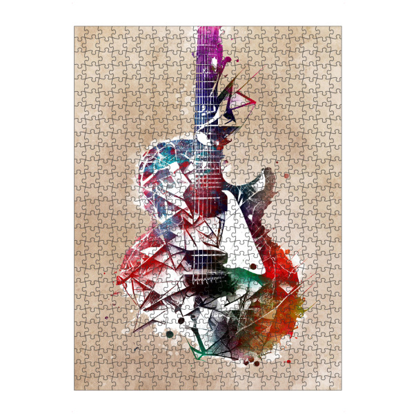 artboxONE Puzzle "Gitarrenmusikkunst B" artboxONE - Musik - Gitarre,Gitarren,Musik,Instrument,Musikinstrument,Band,Jazz - Bild gitarre