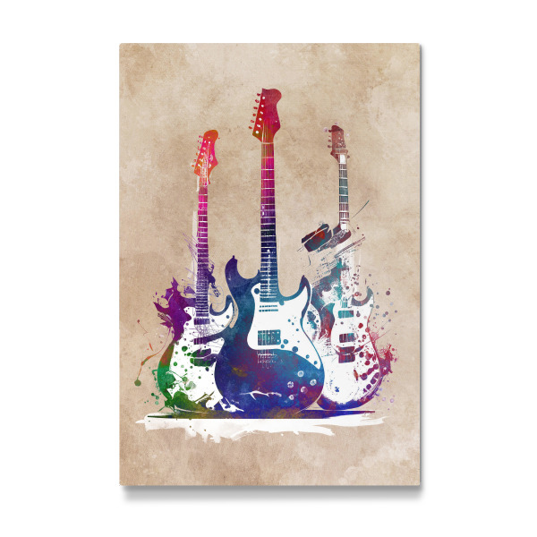 Galerie-Print "3 Gitarren Musikkunst" 30x20 cm artboxONE