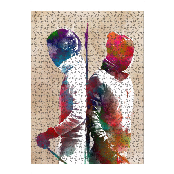 Puzzle Ravensburger "Fechtsportart A" artboxONE - Sport - Sport,Sport,Spieler,Fechter,Fechter,Schwert - Bild sport