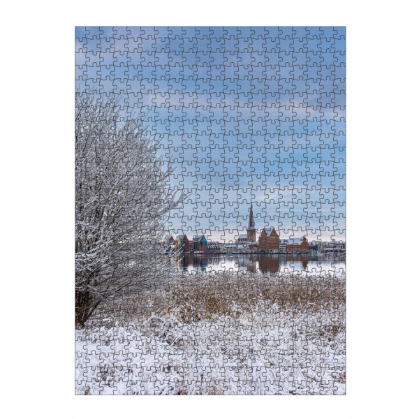 artboxONE Puzzle "Wolken, Stadt, Fluss, Schnee" artboxONE - Natur,Reise,Architektur,Städte / Weitere