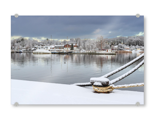 Acrylglasbild "Poller, Tampen, Fluss" artboxONE - Natur,Reise,Architektur,Städte / Weitere