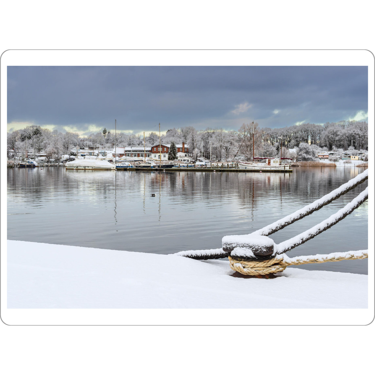 Tischset "Poller, Tampen, Fluss" artboxONE - Natur,Reise,Architektur,Städte / Weitere