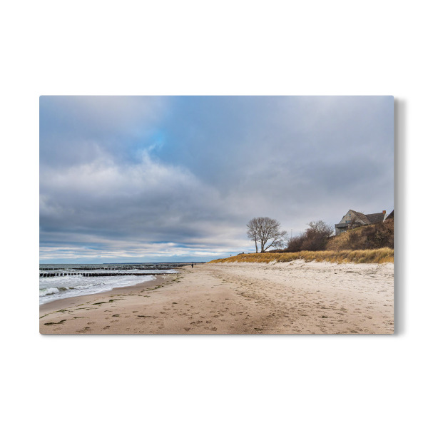 Galerie-Print "Strand, Düne, Haus, Baum" 30x20 cm artboxONE