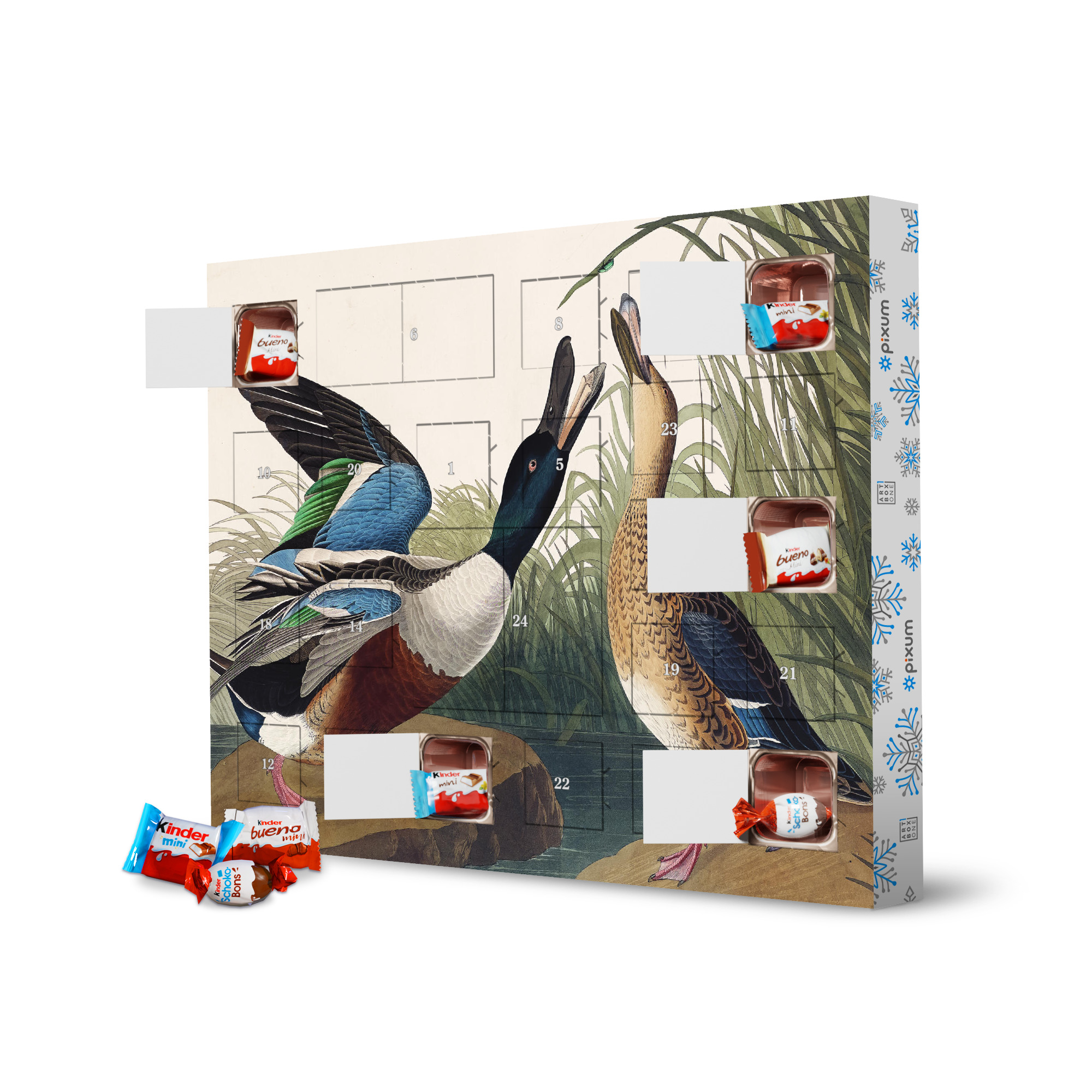 Adventskalender XXL mit Produkten von Kinder Löffelente artboxONE Adventskalender Natur