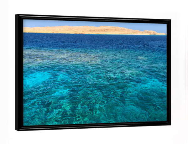 Poster mit schwarzem Rahmen "Orange Bay, Giftun Island" artboxONE - Natur,Reise,Reise / Strand und Meer,Reise / Afrika,Reise / Länder