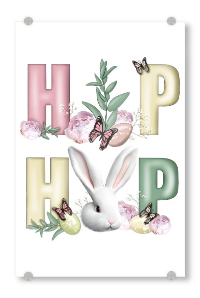 Acrylglasbild "Hip-Hop-Ostern" artboxONE - Natur,Floral,Tiere,Buchstaben,Festivals