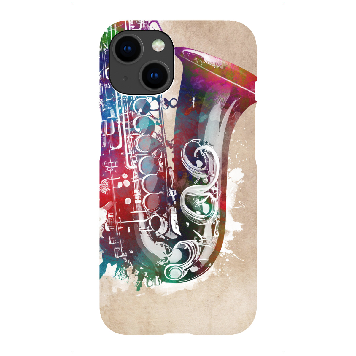 iPhone "Saxophonmusikkunst A" Premium-Case Handyhülle artboxONE