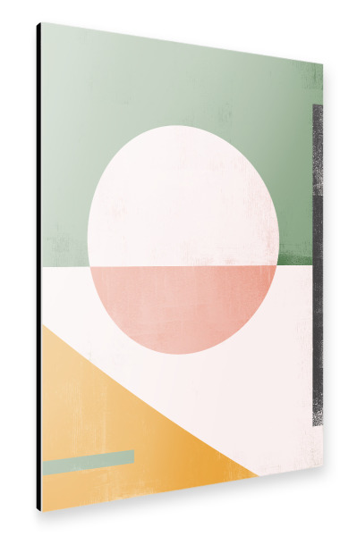 Alu-Dibond "Abstract Art Geometric Green" 30x20 cm artboxONE