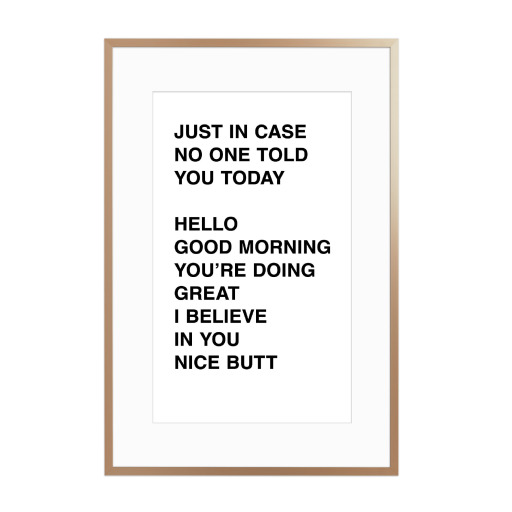 Just in case