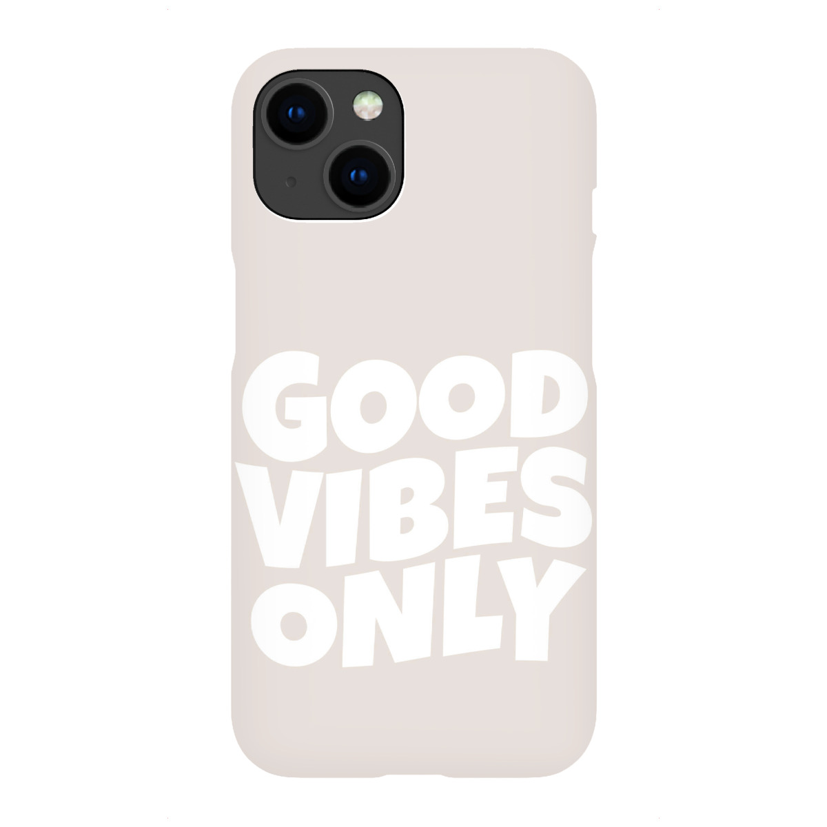 "Good Vibes Only in beige"für iPhone - Premium-Case Handyhülle artboxONE