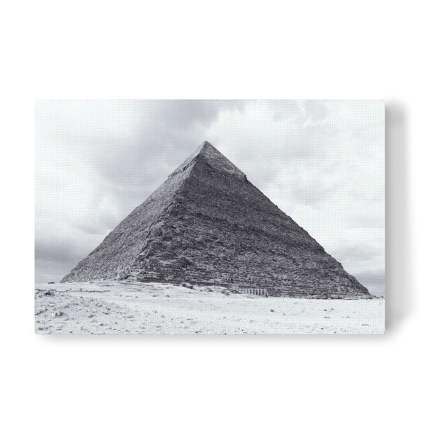 Leinwandbild "Pyramide in Schwarzweiß" artboxONE - Reise,Schwarzweiß,Architektur,Reise / Afrika,Reise / Länder