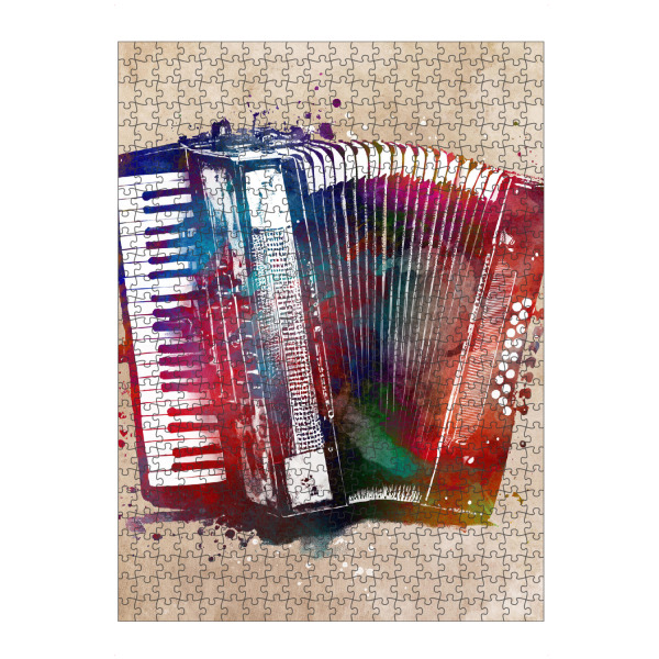 Puzzle Ravensburger "Akkordeon Musik Kunst" artboxONE - Musik - Akkordeon,Musik,Instrument,Musikinstrument - Bild akkordeon