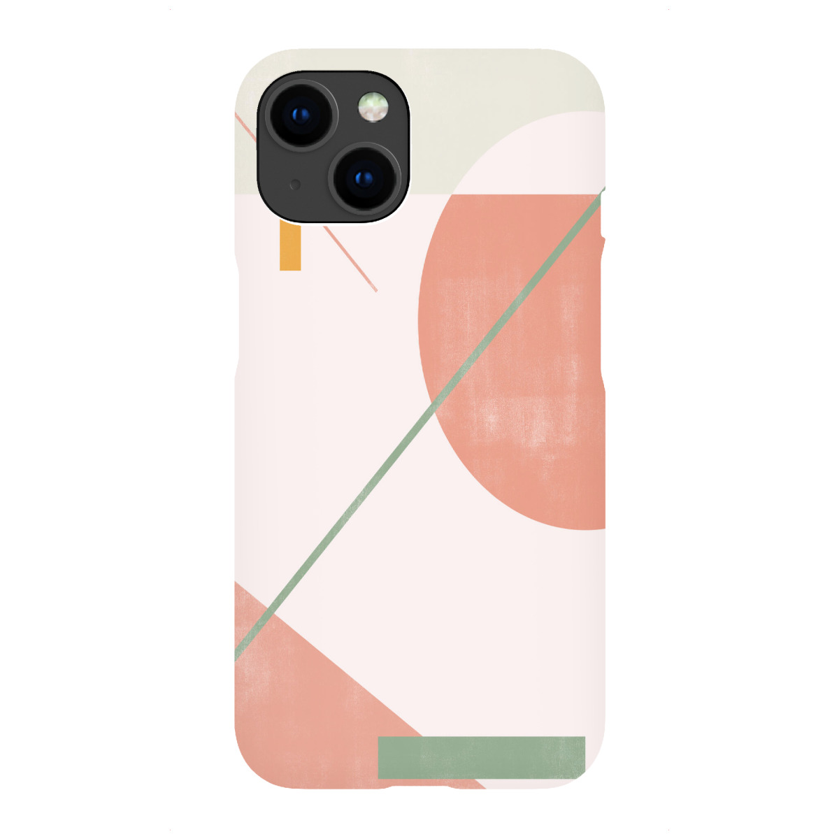 iPhone "Abstrakte Kunst Geometrische Rose" Premium-Case Handyhülle artboxONE