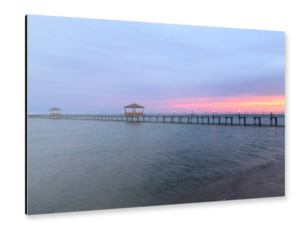 Alu-Dibond "Jetty bei Sonnenuntergang" 30x20 cm artboxONE