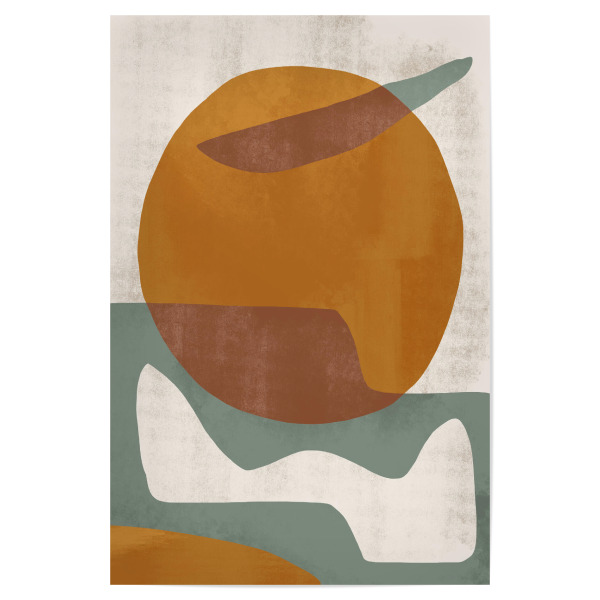 Poster "Abstrakte Form braun" artboxONE - Abstrakt,Geometrie - Abstrakt,Geometrie,Formen