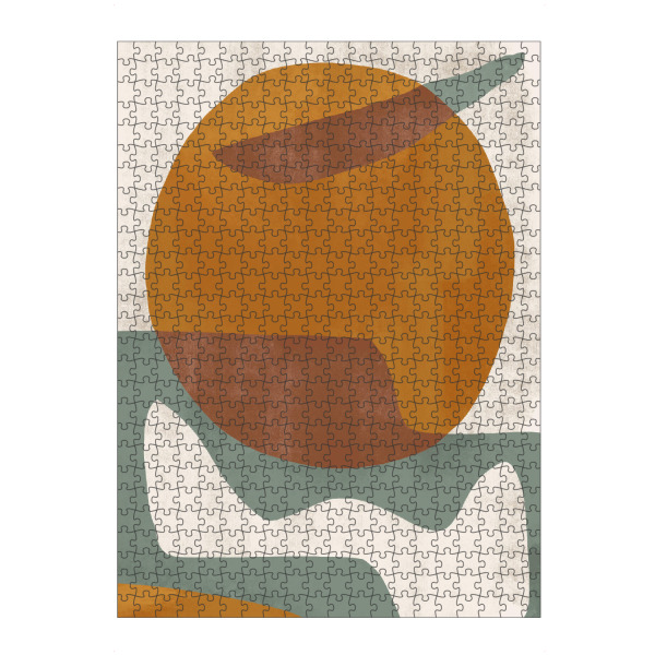 Puzzle Ravensburger "Abstrakte Form braun" artboxONE - Abstrakt,Geometrie - Abstrakt,Geometrie,Formen - Bild abstrakt