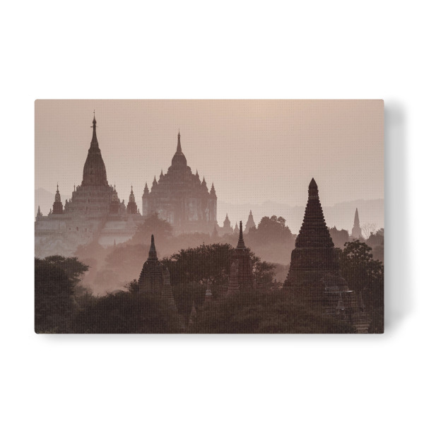Leinwandbild "Bagan bei Sonnenaufgang" artboxONE - Architektur,Reise / Asien