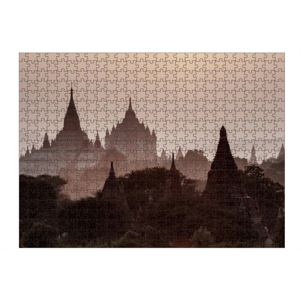 Puzzle Ravensburger "Bagan bei Sonnenaufgang" artboxONE - Architektur,Reise / Asien