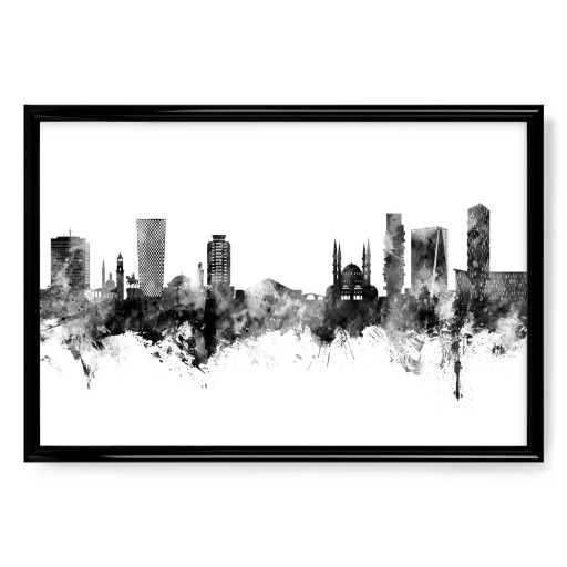Tirana Albanien Skyline Schwarz