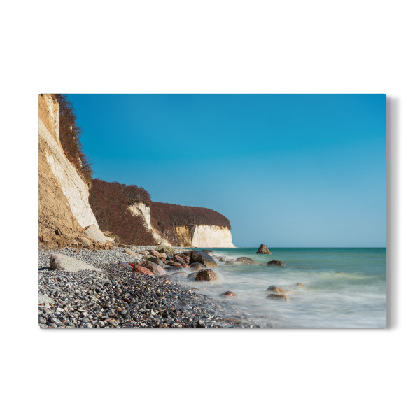 Galerie-Print "Wolkenlos, Kreidefelsen, Meer" 30x20 cm artboxONE