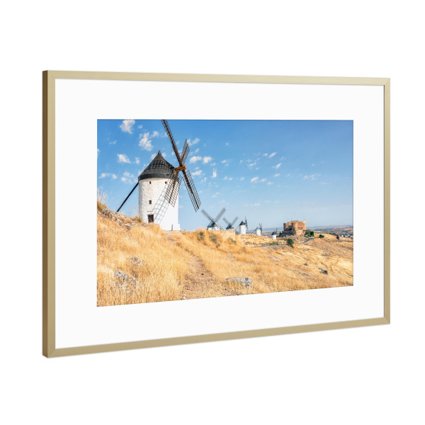 Poster mit Rahmen Gold "Kastilien-La Mancha" artboxONE - Natur,Reise,Architektur,Reise / Länder