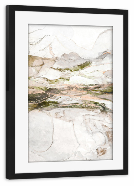 Poster mit Rahmen schwarz "Abstract Golden Marble" artboxONE - Abstrakt - Abstrakt,Sauber,Minimalistisch,Golden