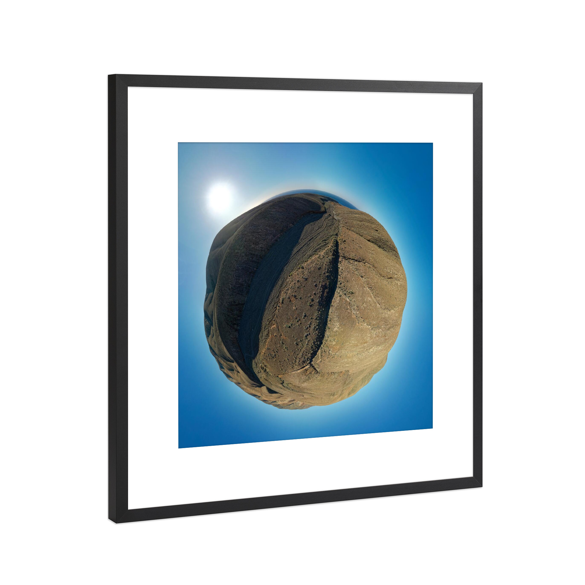 Poster mit Rahmen Schwarz (Metallic) "Fuerteventura - Barranco de Janey" artboxONE - Natur,Reise,Reise / Strand und Meer