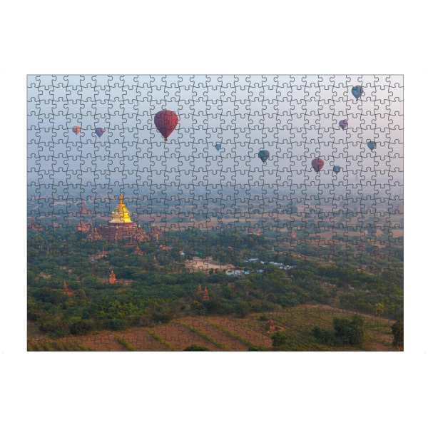 artboxONE Puzzle "Heißluftballons in Myanmar" artboxONE - Natur,Reise,Architektur