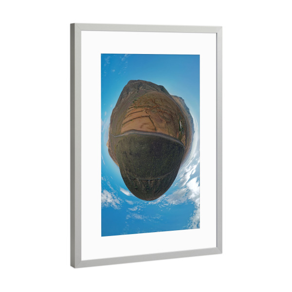 Poster mit Rahmen Silber "Fuerteventura -Denkmal Unamuno" artboxONE - Natur,Reise,Architektur,Reise / Länder