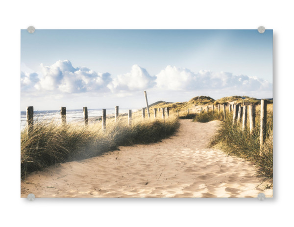 Acrylglasbild "Weg über die Dünen" artboxONE - Natur,Reise,Floral,Reise / Strand und Meer