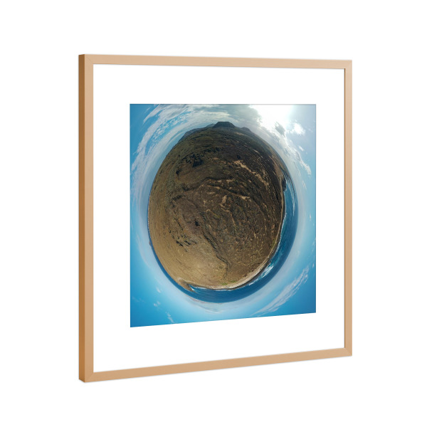 Poster mit Rahmen Kupfer "Fuerteventura - Vulkane & Popcorn" artboxONE - Natur,Reise,Reise / Strand und Meer