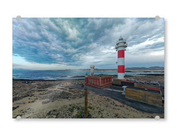 Acrylglasbild "Fuerteventura -Faro del Toston;10m" artboxONE - Städte,Natur,Reise,Architektur,Reise / Strand und Meer