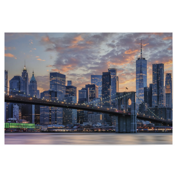 Poster 30x20 cm "New York bei Sonnenuntergang" artboxONE - Städte,Städte / New York,Reise,Architektur,Reise / Länder