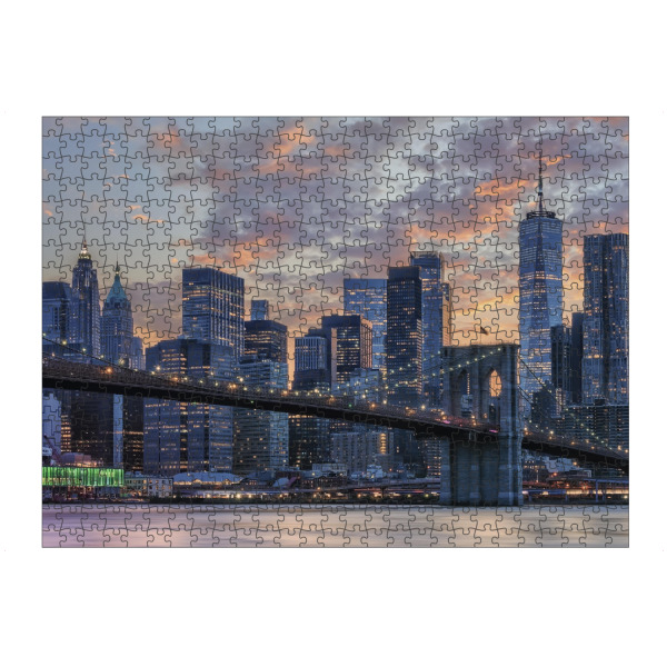Puzzle Ravensburger "New York bei Sonnenuntergang" artboxONE - Städte,Städte / New York,Reise,Architektur,Reise / Länder