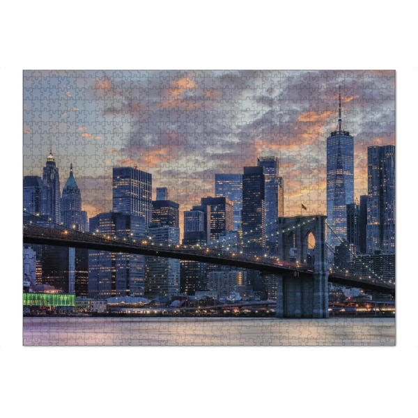 Puzzle Ravensburger "New York bei Sonnenuntergang" artboxONE - Städte,Städte / New York,Reise,Architektur,Reise / Länder