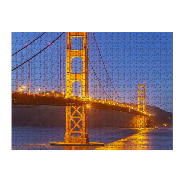Puzzle Ravensburger "Golden Gate Brücke bei Nacht" artboxONE - Städte,Reise,Architektur,Städte / San Francisco