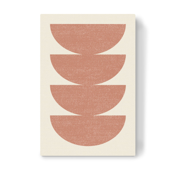 Leinwandbild "Halbkreis - orange" artboxONE - Abstrakt,Geometrie