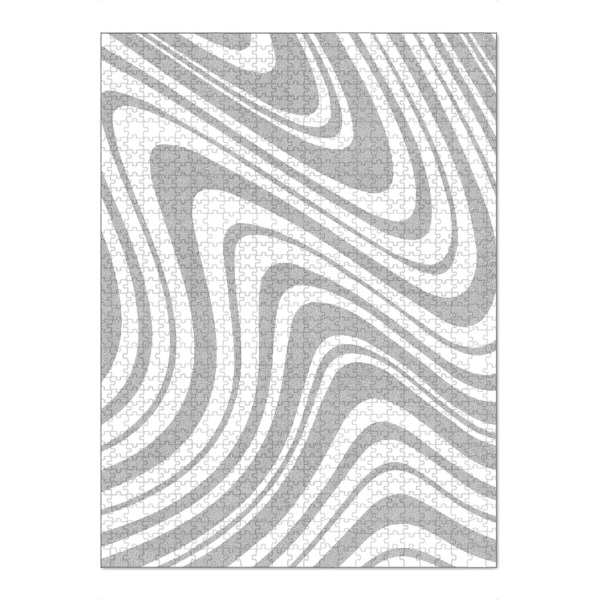 Puzzle Ravensburger "Retro-Wirbel - grau" artboxONE - Abstrakt - Grau,Grau,Monochrom,Groovig,Vintage,Retro,Strudel,Muster - Bild grau